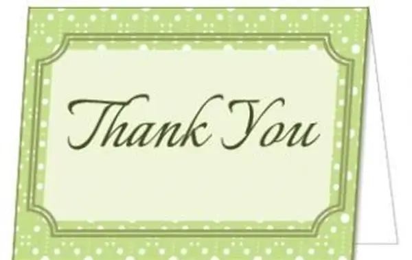 Potlačiteľné karty s poďakovaním