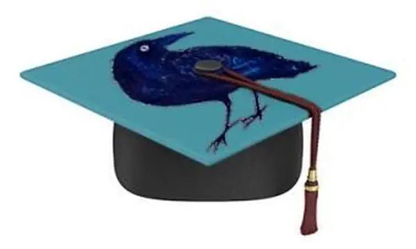 Tampão de graduação pintado de corvo