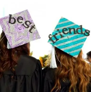 Bonés de formatura de melhores amigos,