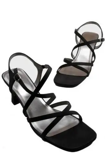 와이드 스트 래피 샌들