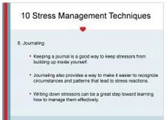 La gestion du stress grâce à la journalisation