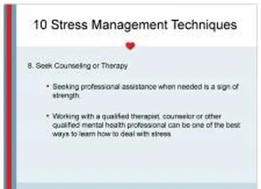 Thérapie pour la gestion du stress