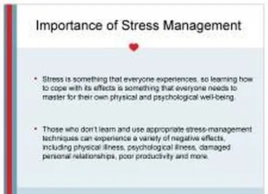 L'importance de la gestion du stress