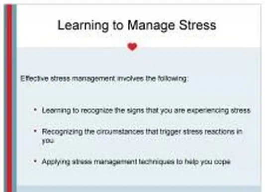 Apprendre à gérer le stress