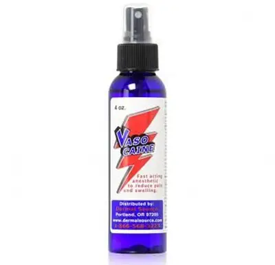 Spray znieczulający wazokainę