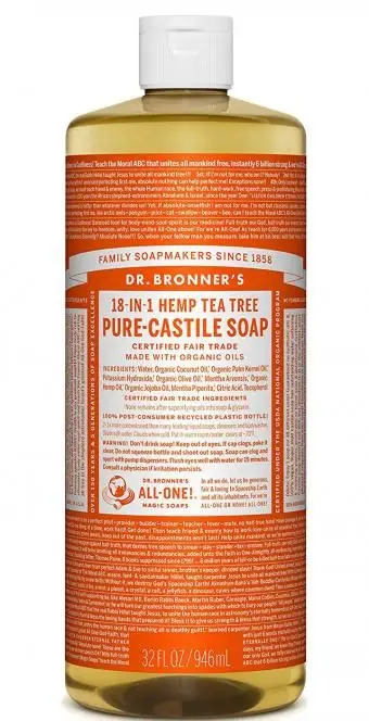 Savon liquide Pure-Castile du Dr Bronner's