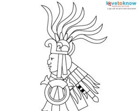 Aztekische Tätowierung