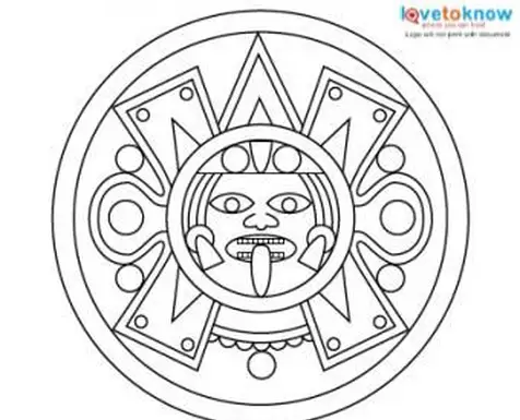 Aztekische Tätowierung