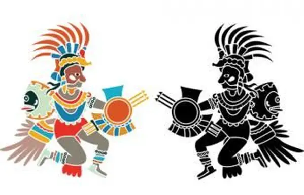 Aztekische Tattoo-Designs