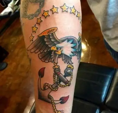 Tatuaje de águila USMC por Martin Hatton