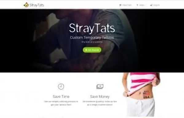 Schermata di StrayTats.com