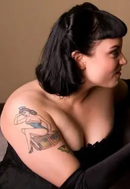 ピンナップガールのタトゥー