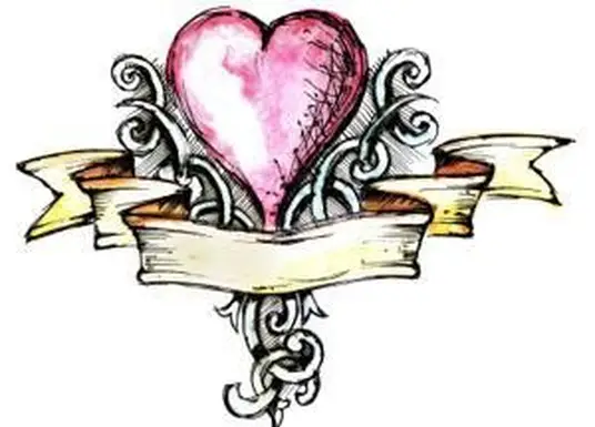 셀틱 하트 문신