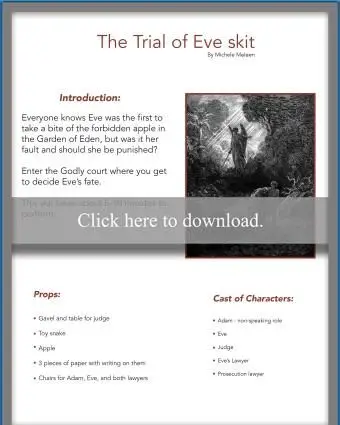 Le procès d'Eve sketch