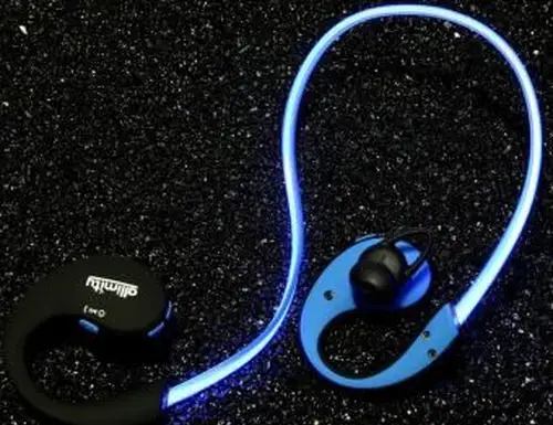 leuchtende Kopfhörer