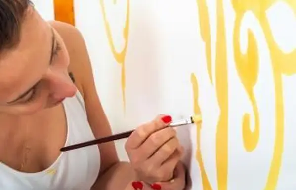 Pared de acento artístico