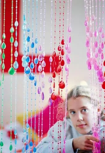 Cortinas con cuentas