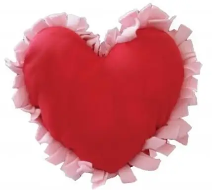 Almohada de corazón sin costuras