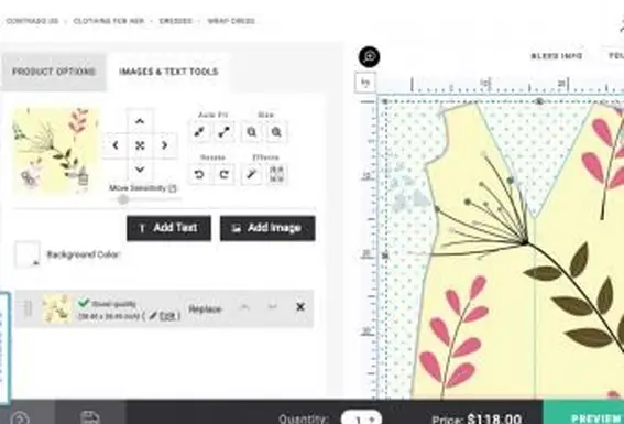 Contrado Zaprojektuj stronę sukni Dress