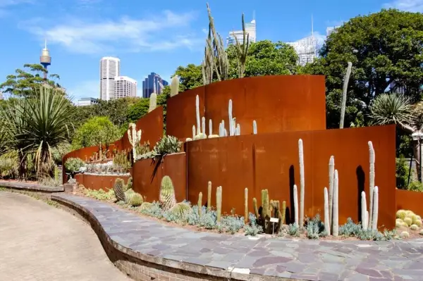 Succent Garden with Centrepoint Tower and Jamie Drurie Metal structure