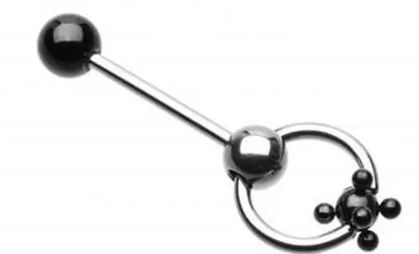 Colorline PVD 스터드 볼 슬레이브 바벨 316L 서지 컬 스틸 WildKlass 링