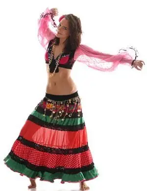 Mulher cigana dançando