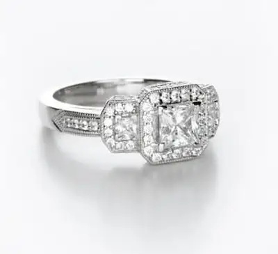 Lünette Set Verlobungsring