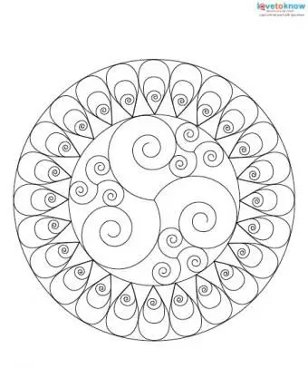 무료 만다라 디자인 인쇄 4