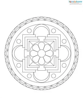 무료 만다라 디자인 인쇄 1