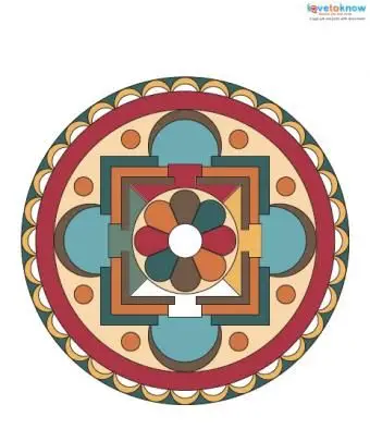 1 색 인쇄를위한 무료 만다라 디자인