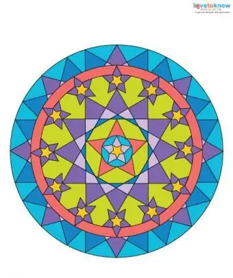 명상과 채색을위한 만다라