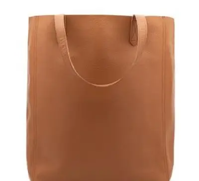 Cuyana Caramel Leather Tote