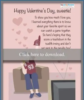 Biglietto di San Valentino divertente da lei