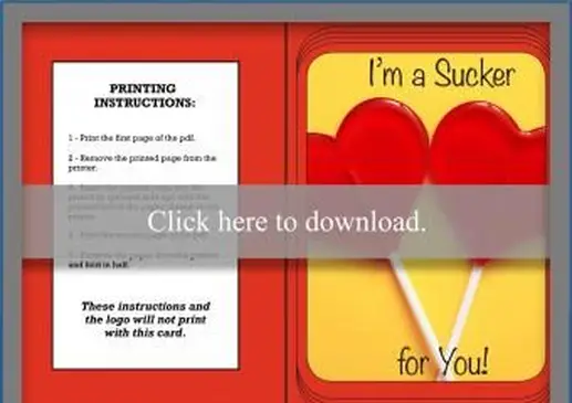 Sucker for you card