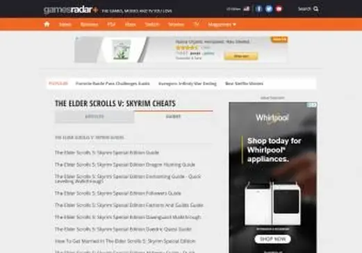 The Elder Scrolls Skyrim Cheats의 스크린 샷