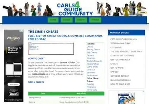 The Sims 4 Money Cheats의 스크린 샷