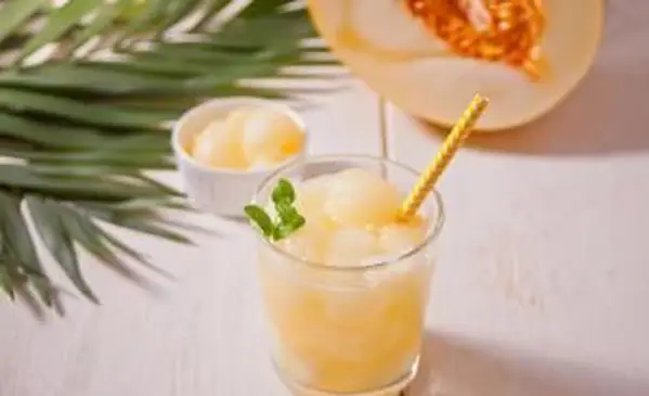Slush de vodka au cantaloup