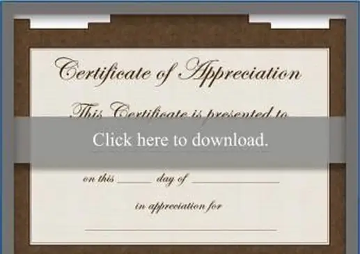 Hnedý certifikát ocenenia