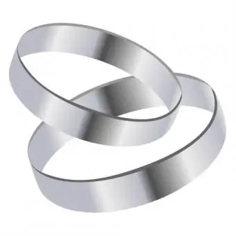 Dois anéis de prata