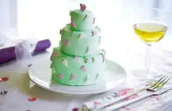 עוגת לב פונדנט