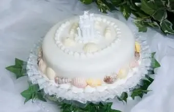 Gâteau de mariage château de sable