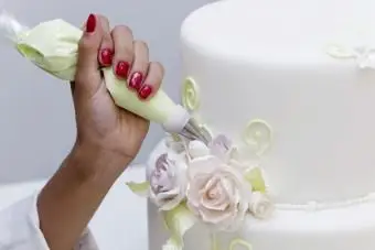 Blumentorte mit Cupcakes