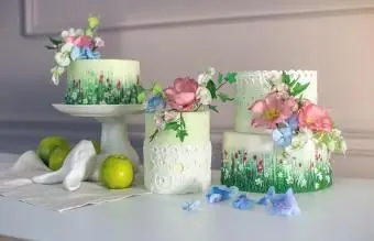 Ideen für Gartenhochzeitstorten