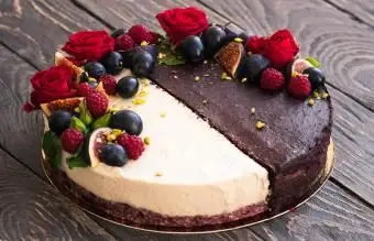 Čokoládový a vanilkový koláč