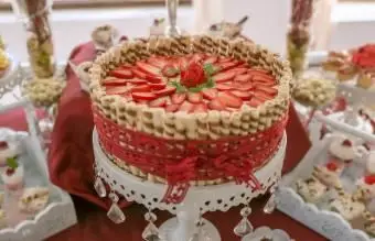 jahodový tvarohový koláč