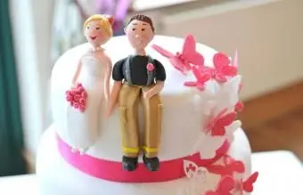 Gâteau de mariage sur le thème des personnages