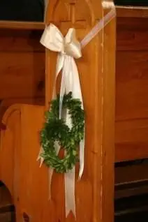 花輪とリボン