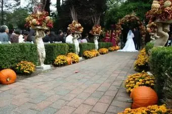Decorazioni di nozze di zucca
