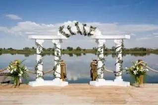 Decoração de fundo de casamento