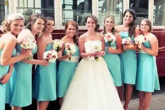 Portraits de mariage turquoise